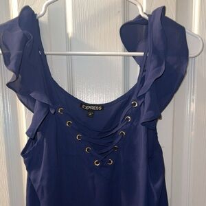 Super cute Express top in Navy size small!! Like brand new, worn only 1 time.